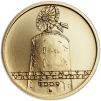 Zlatá mince Větrný mlýn v Ruprechtově 1/4 Oz - /proof/